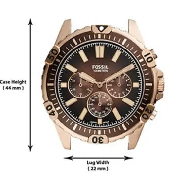 Fossil Garrett Chronograph Brown Eco Leather Men's Watch